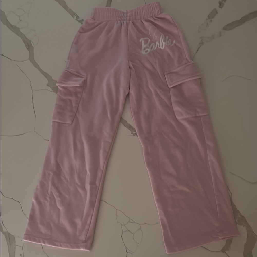 Pink Barbie Cargo Swearpants